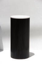 Alora Black Wooden Plinth With White Quz Top 