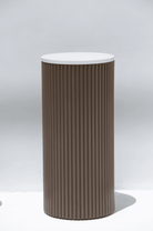 Alora Brown Wooden Plinth With White Quz Top