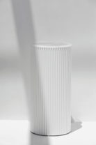 Alora White Wooden Plinth With Blue Onyx Top