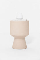 Alpina Ivory Cream Microconcrete Side Table