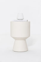 Alpina Off White Microconcrete Side Table
