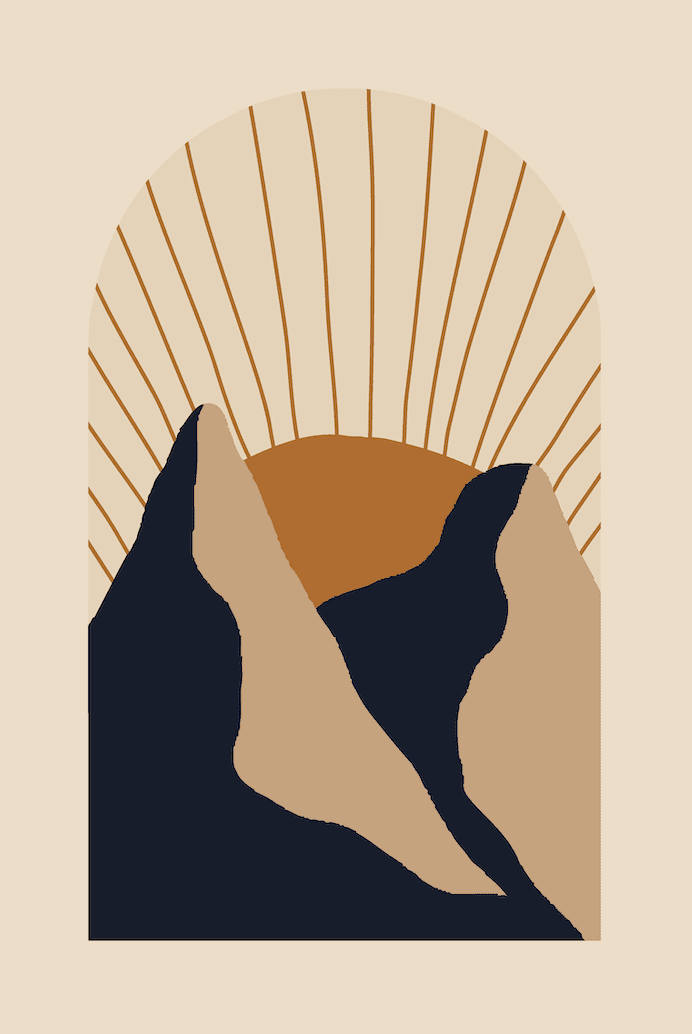 Alpine Dawn Horizon Wall Art