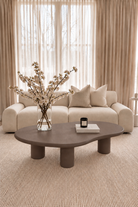  Alvin ⁠Mocha Microconcrete Coffee Table