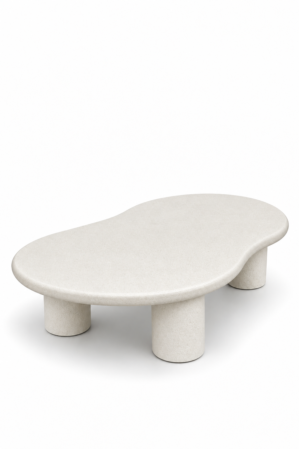 Alvin Off White Grit Microconcrete Coffee Table
