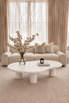 Alvin Off White Speckled Microconcrete Coffee Table