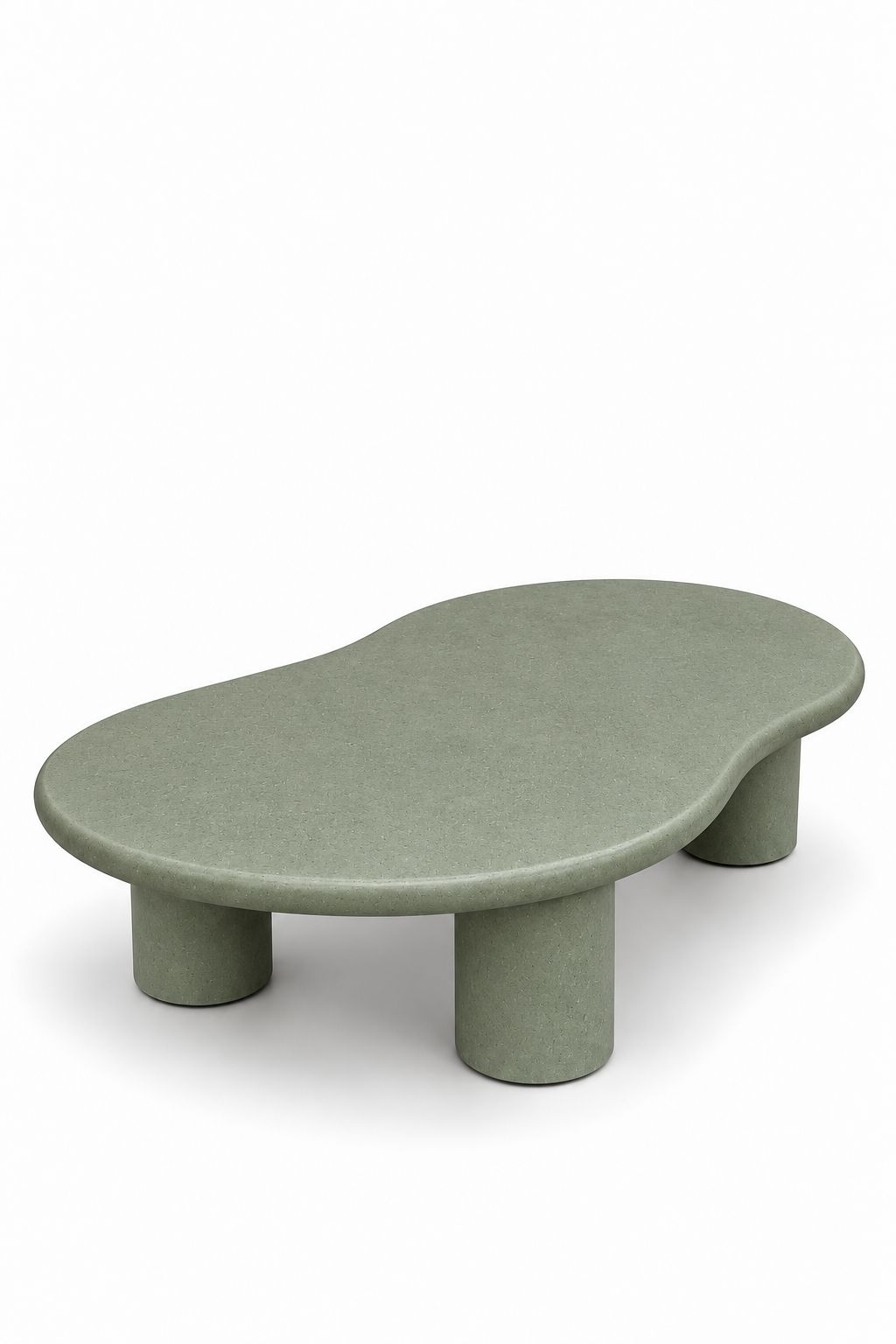 Alvin ⁠Sage Green Microconcrete Coffee Table