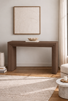 Amelie Mocha Microconcrete Console Table