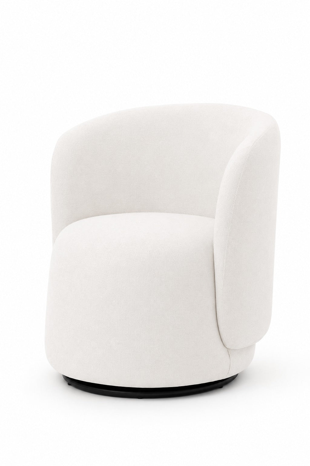 Areta Ivory Swivel Sofa Chair
