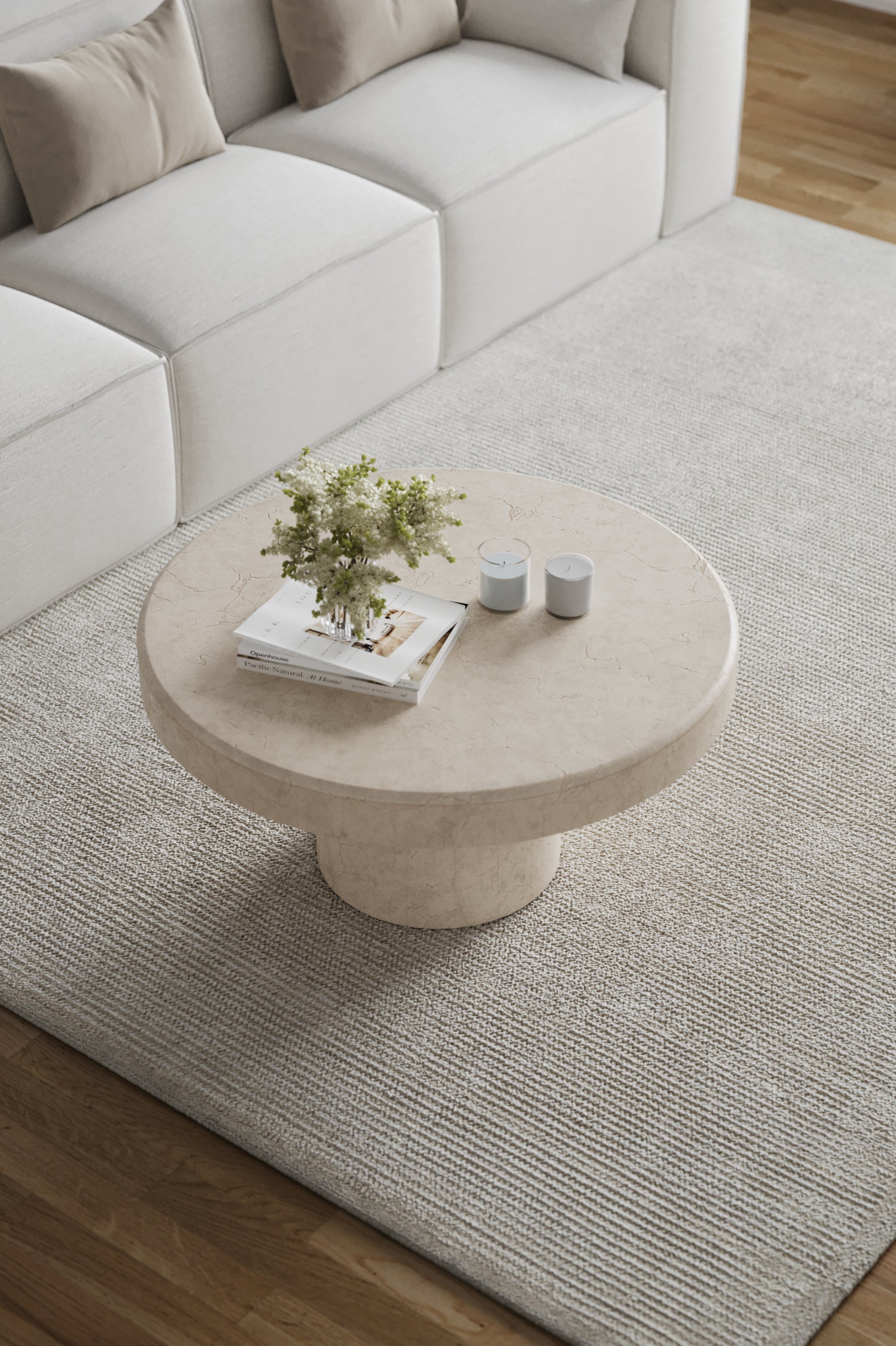 Arezzo Crema Marfil Nesting Coffee Table