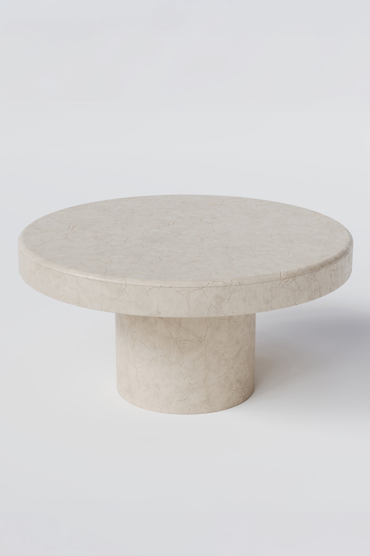 Table Arezzo Rond Arezzo Crema Marfil Marble Round Coffee Table Modern Stone – Homekode