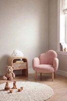 Arlisse Mink Blush Kids Lounge Chair