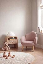 Arlisse Mink Blush Kids Lounge Chair