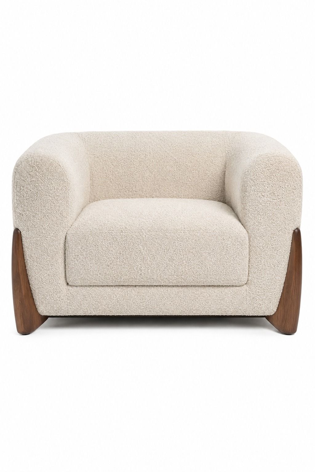 Arlivo Chalk Veil Boucle Accent Lounge Chair
