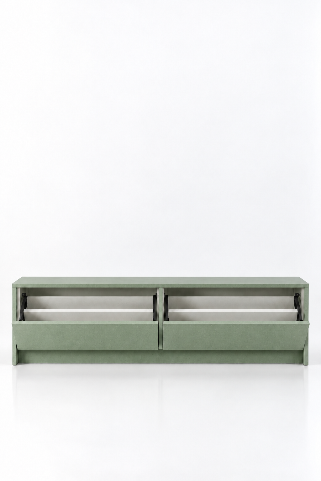 Arqen Sage Green Microconcrete Shoe Cabinet