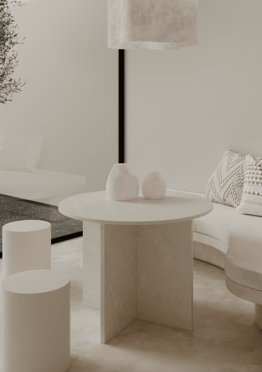 Arya Round Marble Dining Table