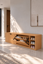 Avelio Bavaria Beech Wooden Shoe Cabinet