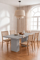 Avencia Ash Grey Microconcrete Dining Table