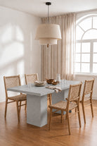 Avencia Grey Speckled Microconcrete Dining Table