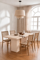 Avencia Ivory Cream Microconcrete Dining Table