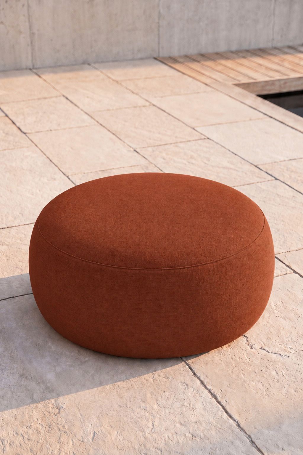 Avyren Burnt Terracotta Outdoor Ottoman