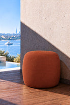 Avyren Burnt Terracotta Outdoor Pouf