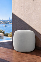 Avyren Light Grey Outdoor Pouf