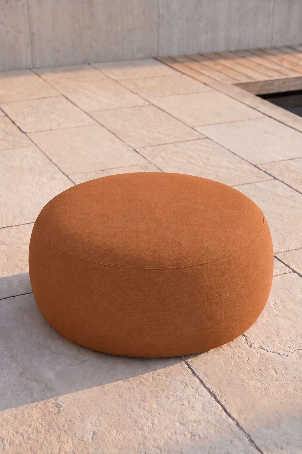 Avyren Rust Terracotta Outdoor Ottoman