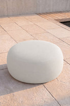 Avyren White Outdoor Ottoman