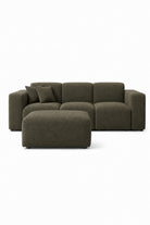 Aysun Olivewood Modular Sofa with Ottoman