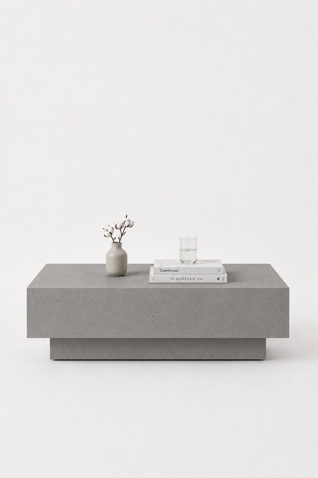 Azalea Ash Grey Speckled Microconcrete Coffee Table