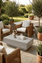 Azalea Grey Speckled Microconcrete Outdoor Coffee Table