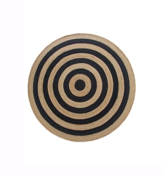 Cosmic Centerpiece - Bullseye Braided Jute Round Rug (200 CM)