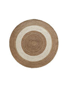 Serene Haven - Natural & Beige Braided Round Rug (3 Sizes)