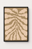 Beige Algae Matisse Abstract Wall Art FAI12 