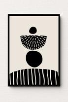 Black Geometric Abstract Wall Art II