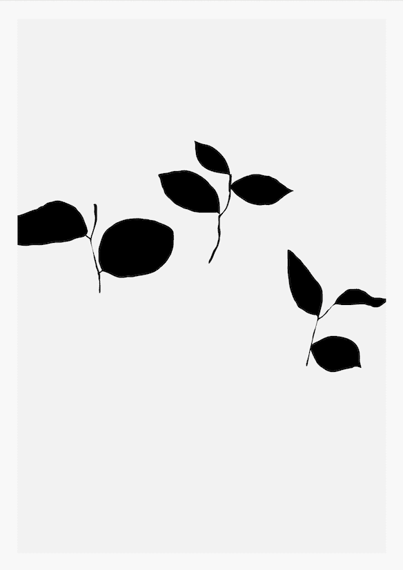 Botanical Plant Silhouette Wall Art III