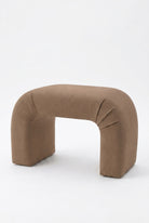 Bram Arch Light Brown Pouf Ottoman