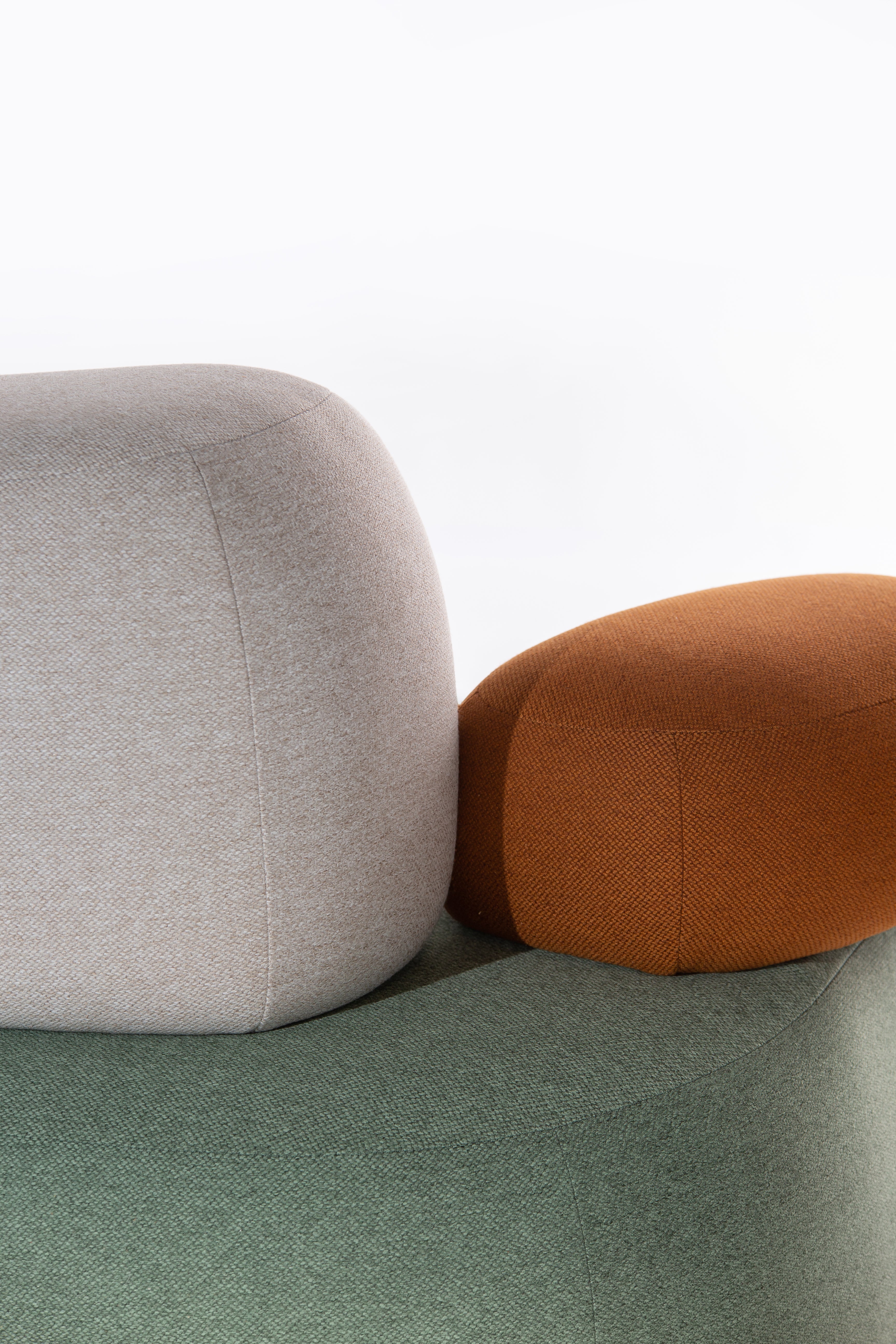 Branka Sage Ember Sofa Chair With Multicolor