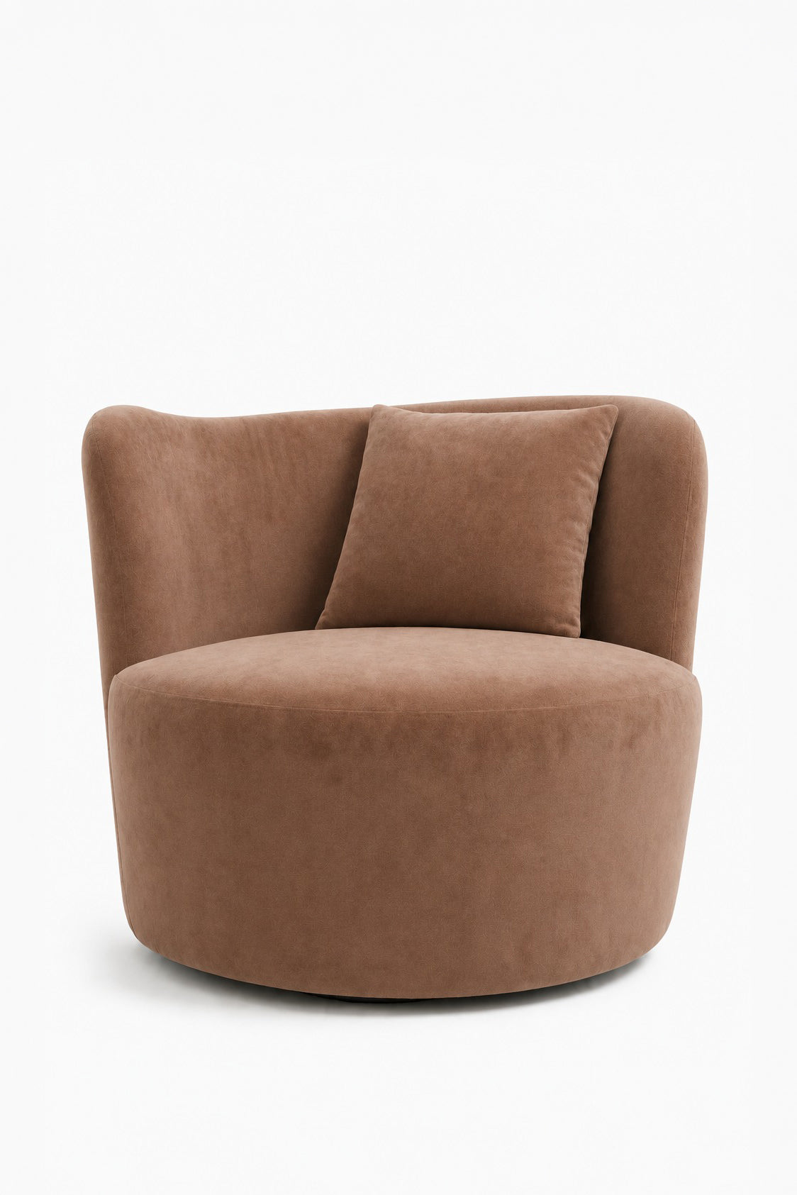 Bronte Camel Brown Swivel Sofa Chair