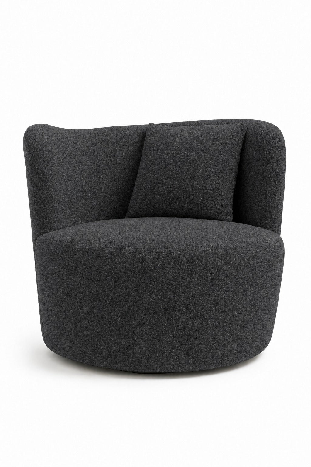 Bronte Charcoal Swivel Sofa Chair