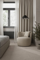 Bronte Cream Swivel Sofa Chair