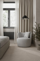 Bronte Grey Swivel Sofa Chair