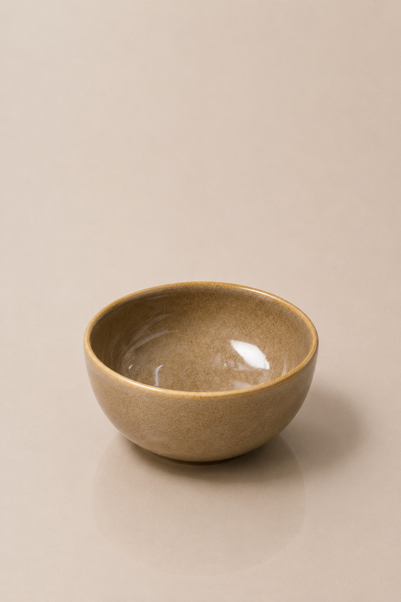 Calisse Beige Ceramic Salad Bowl for Elegant Dining Table Decor – Homekode