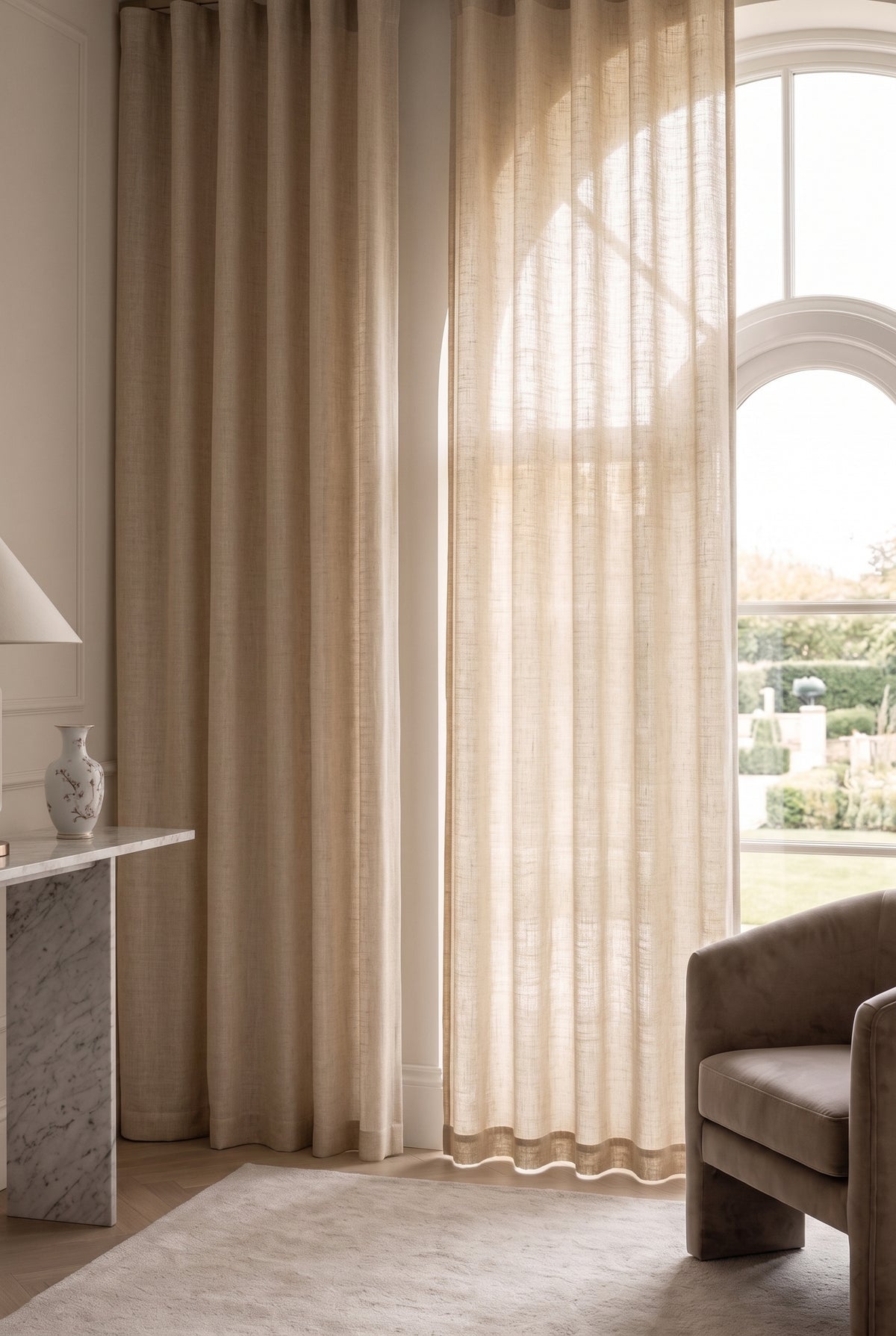Carraig Wheat - Sheer Curtain