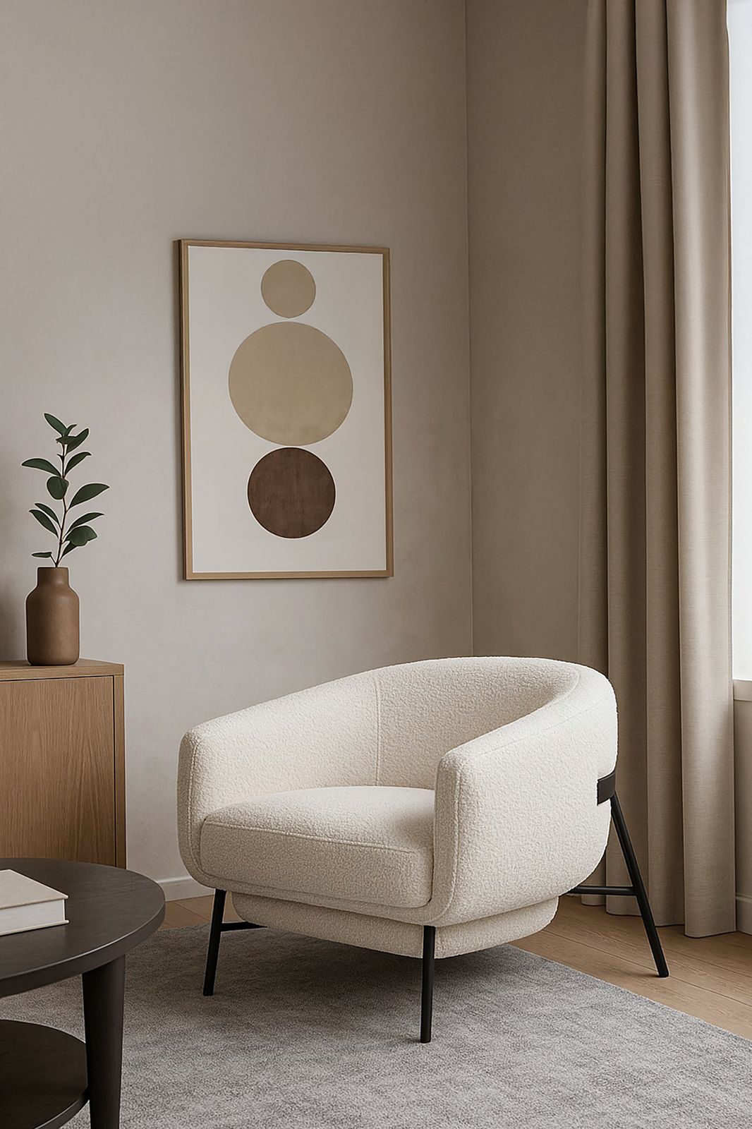 Cielo Off White Sofa Chair