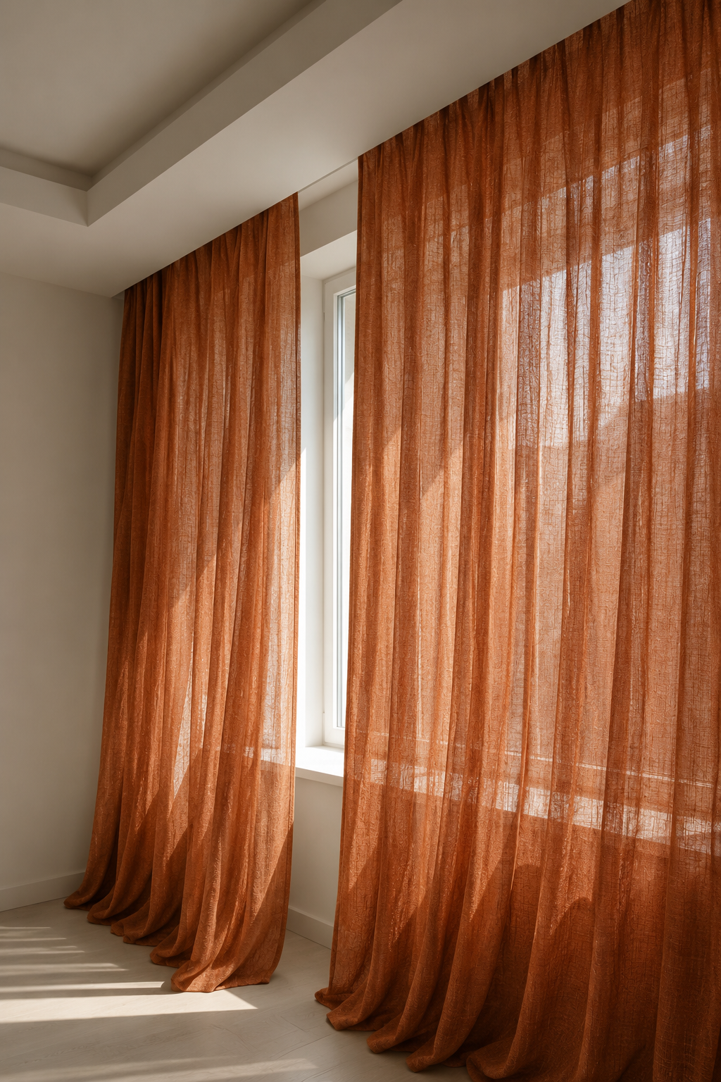 Clara Terracotta - Light Filtering Curtain