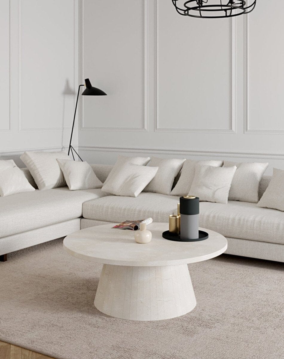 Decima Crema Marfil Coffee Table (4 Sizes)