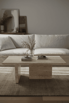 Miller Travertine Coffee Table Homekode 