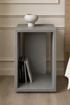 Corvin Ash Grey Speckled Microconcrete Side Table