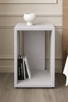 Corvin Light Grey Microconcrete Side Table